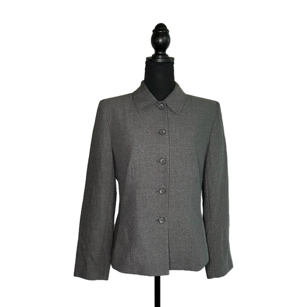 C22 Josephine Chaus Women’s Gray Blazer, Size 8